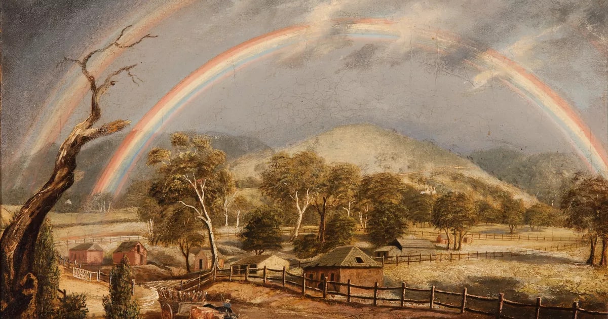 Greenhill Road from the south-eastern corner of 'Hazelwood' 1862.'
