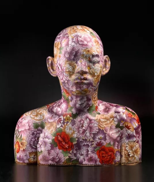 Human human - cloisonné bust 3