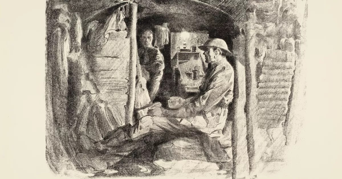 Major Manton's dug-out, Hill 60, Aug 1917