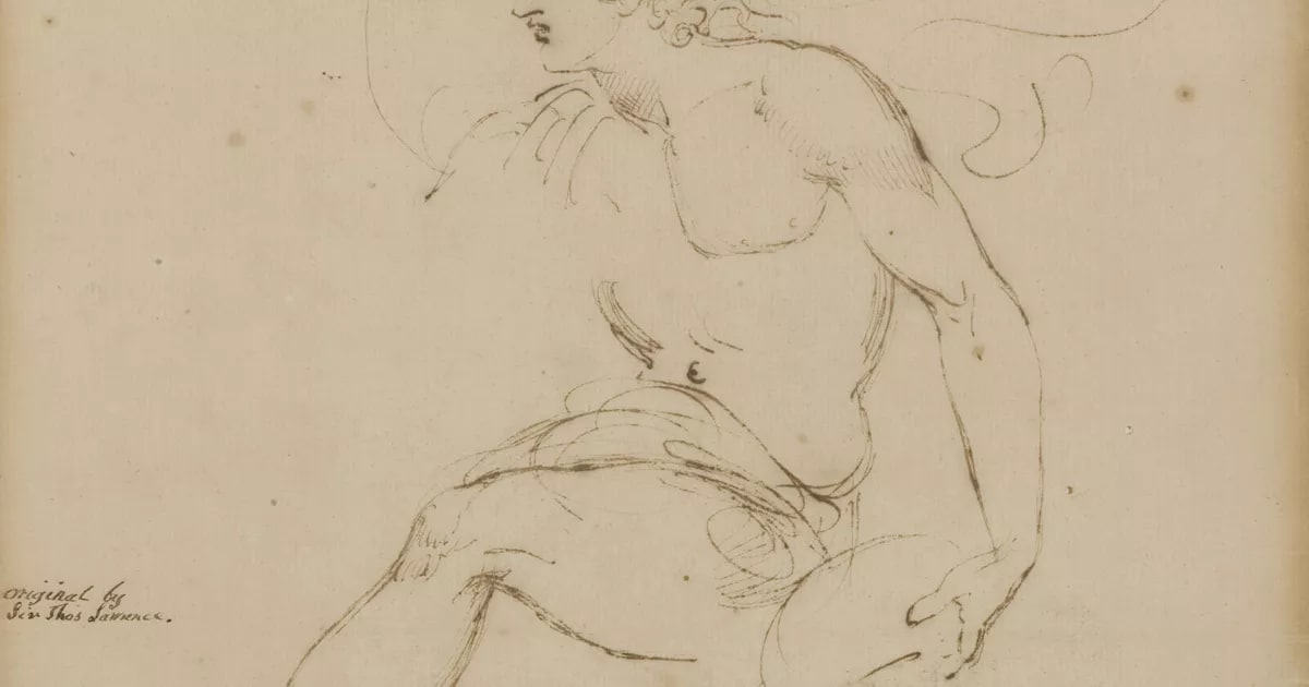 Male nude study