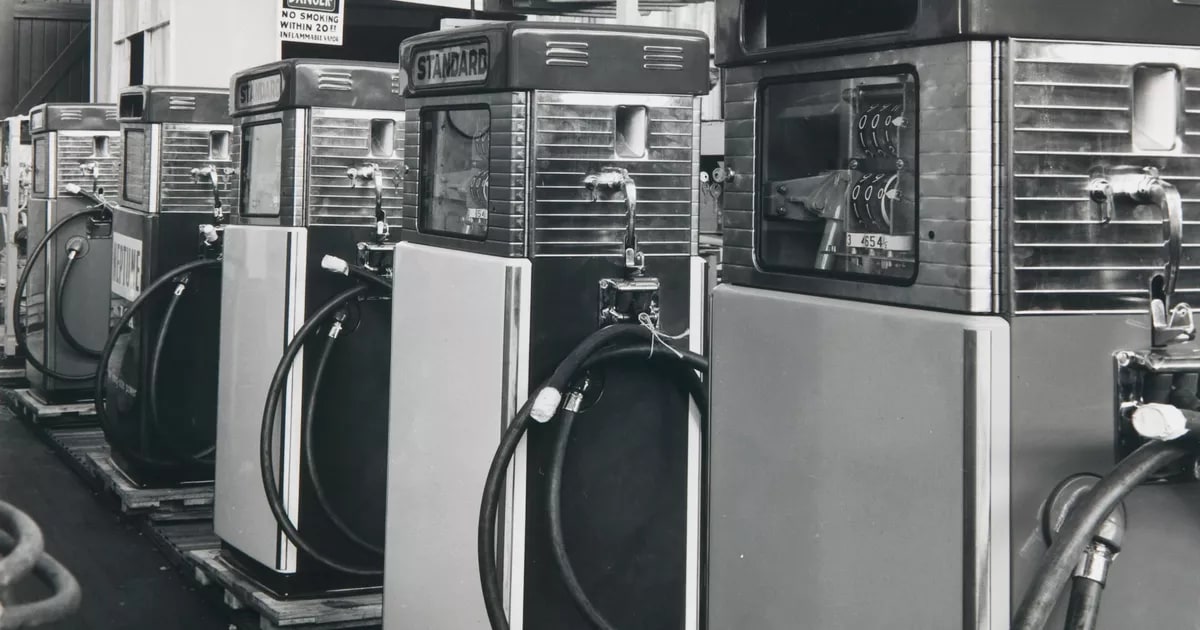 New petrol bowsers line up side by side, Pope Industries