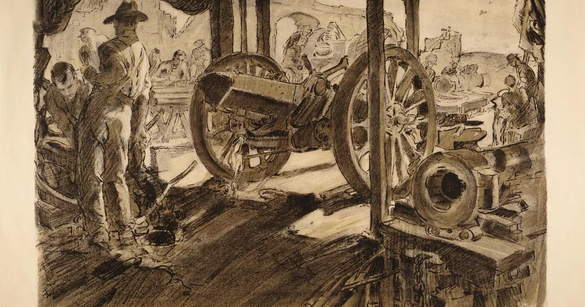 Ordnance workshops, Cambrai Road Baupaume May 1917