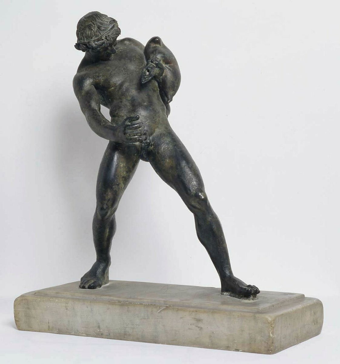 Satyr with wineskin cast 19th century