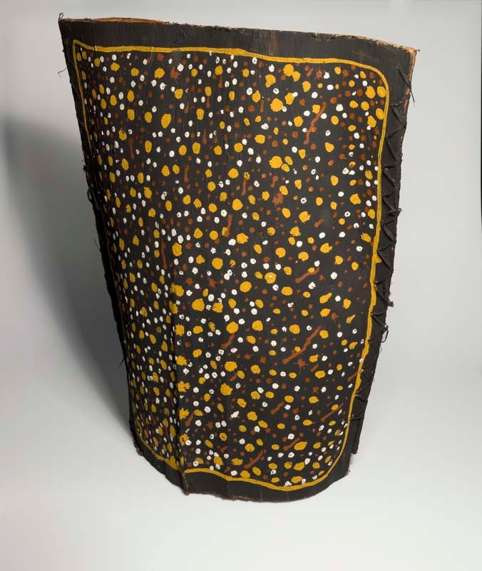 Tunga (bark basket) star and moon design 2006