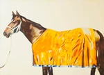 Horse series painting no. 9: with yellow rug