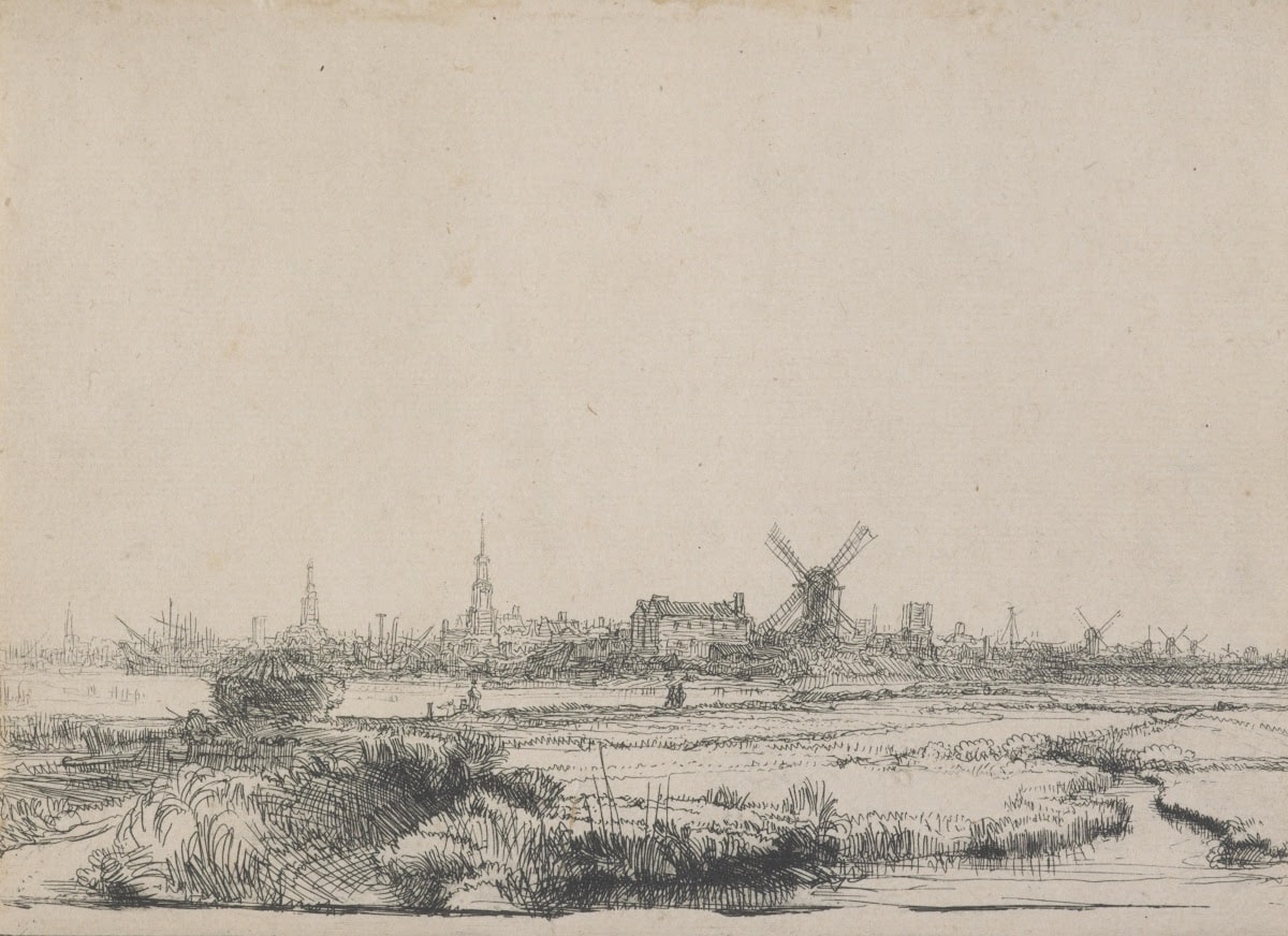 View of Amsterdam from the Kadijk.