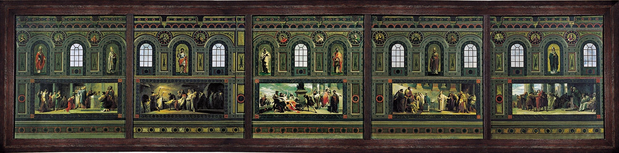 Boceto de los frescos de la iglesia de San Lorenzo, Roma