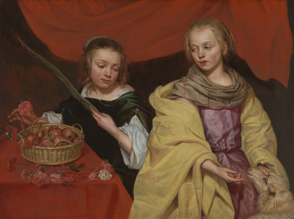 Two Girls as Saint Agnes and Saint Dorothy