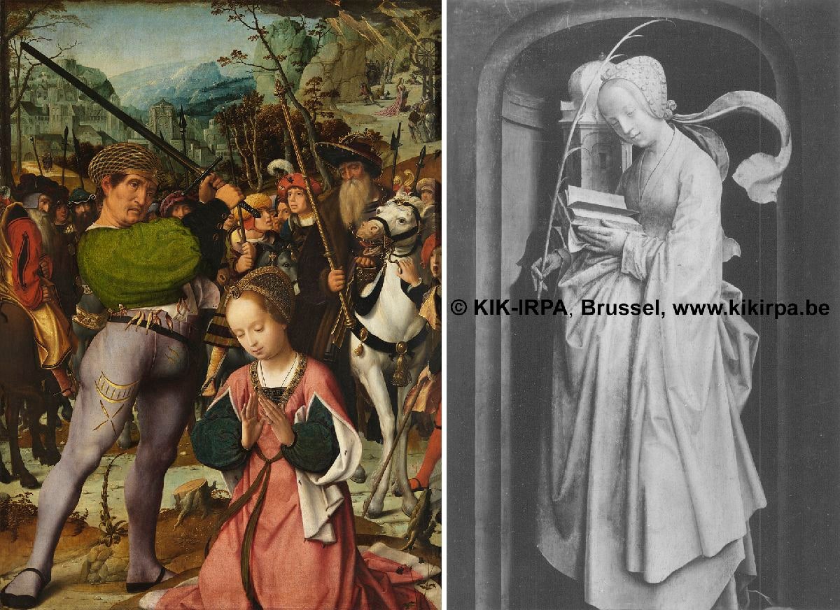 The Cruxifiction and the Life of Saint Catherine of Alexandria