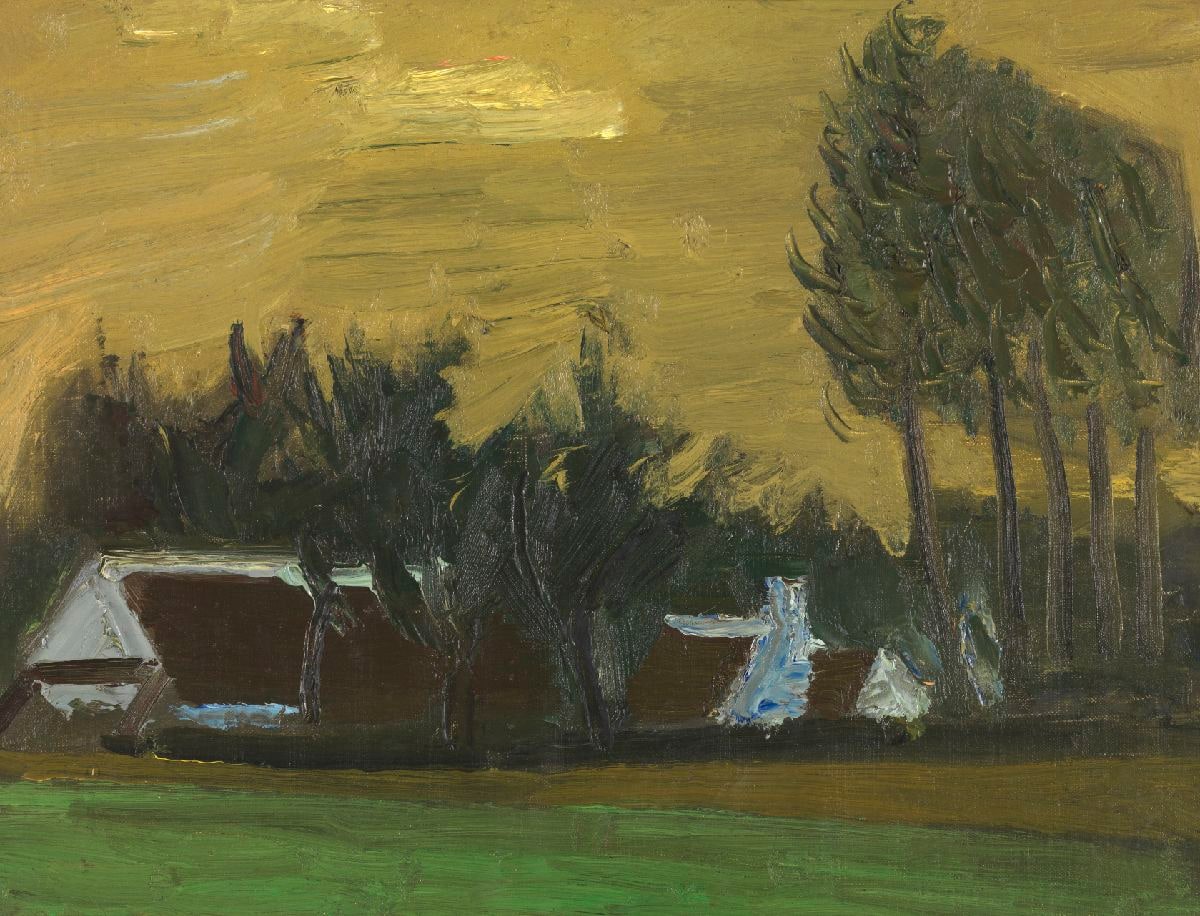 Landscape with Black Italian Poplars