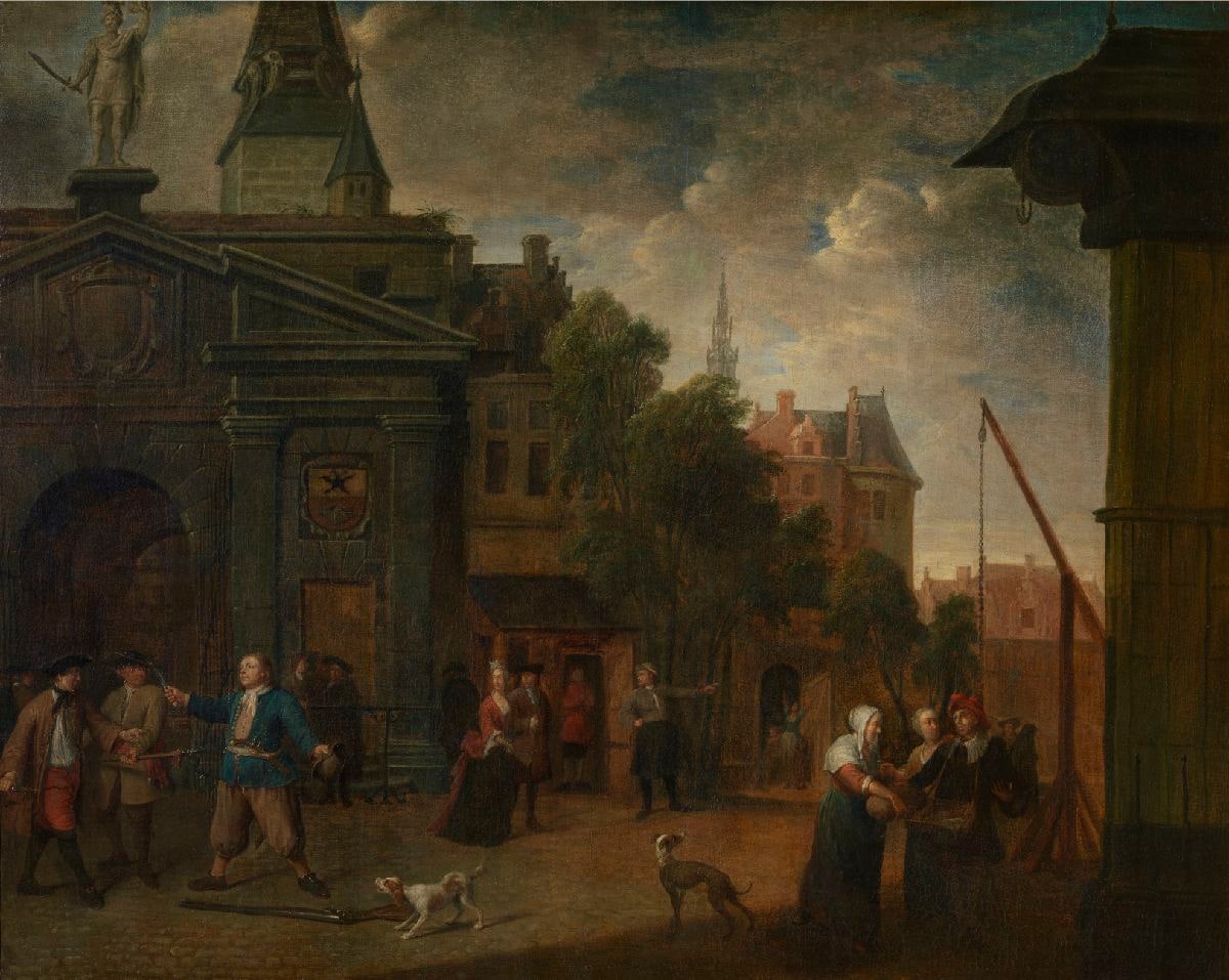 Street Theatre on the Yard in Antwerp