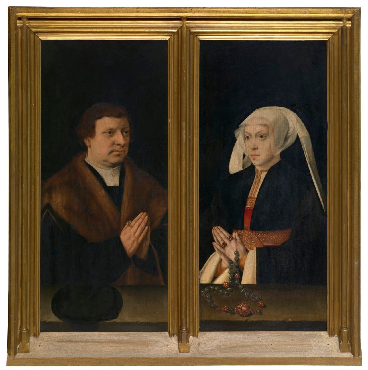 Triptych with Donors
