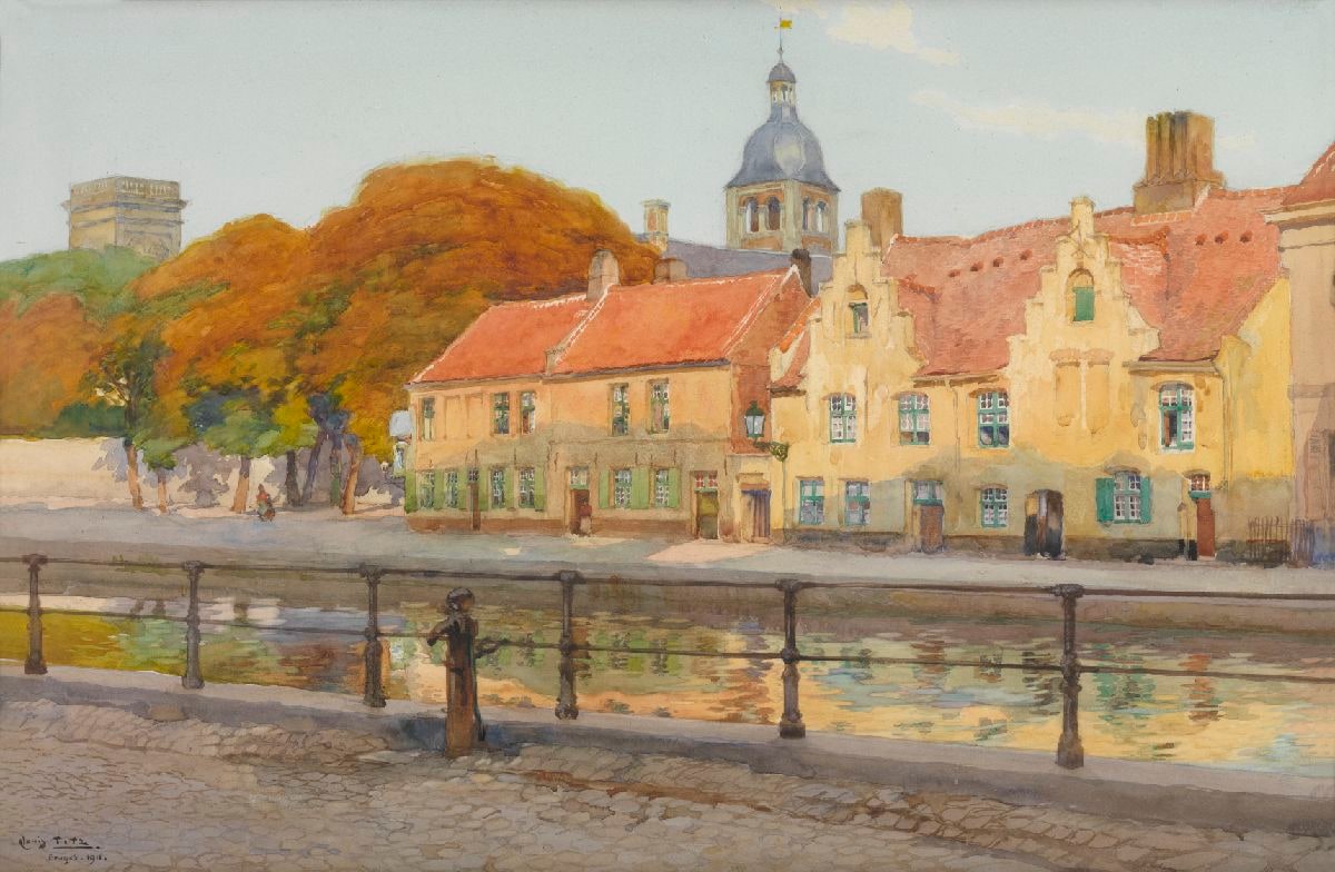 Quay in Bruges