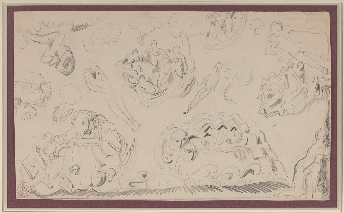 Scene with Floating Figures