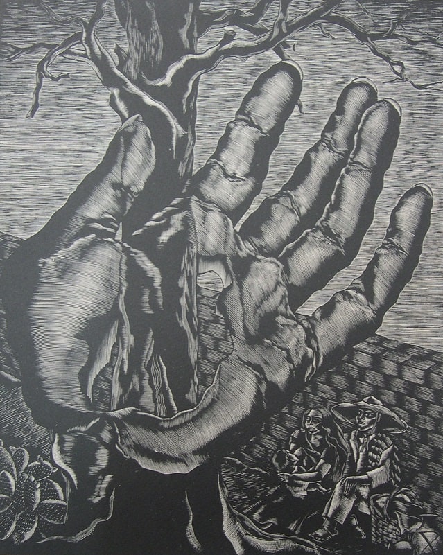 Mano en la tierra