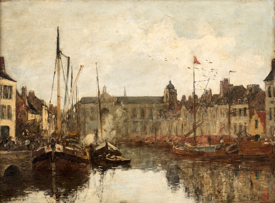 Paisaje de puerto (Canal a Bruxelles)