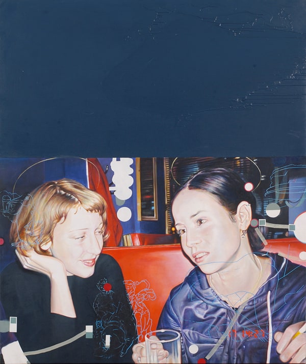 The big blue splash and girlfriends in a catholic style