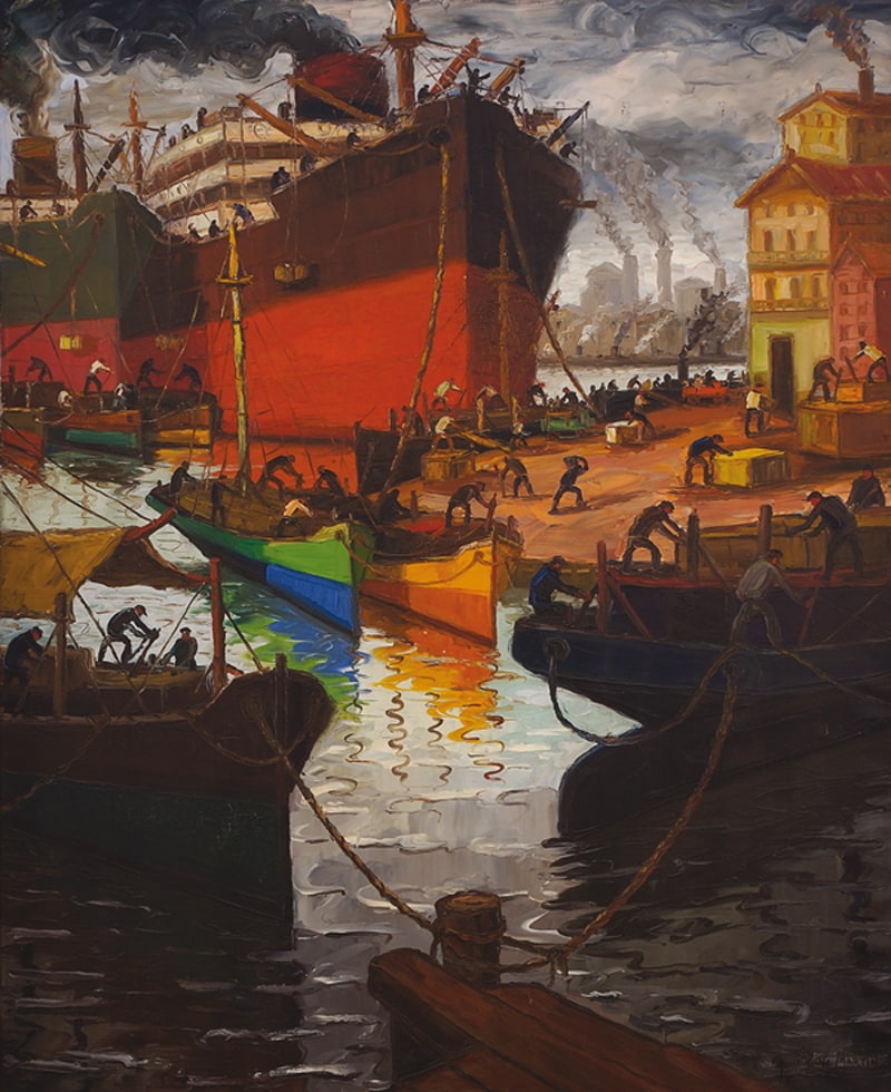 Día de sol en La Boca