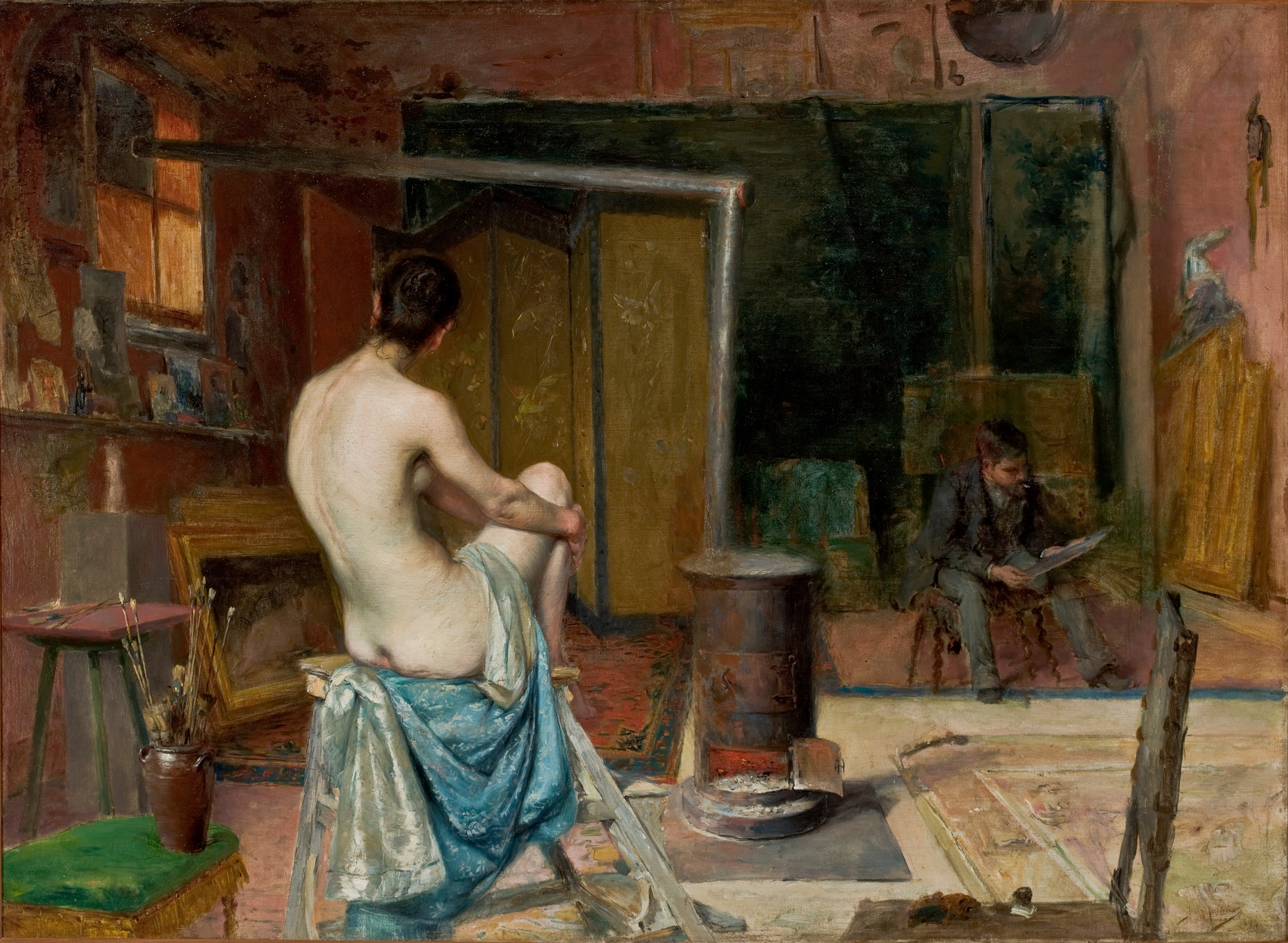 O ateliê do artista