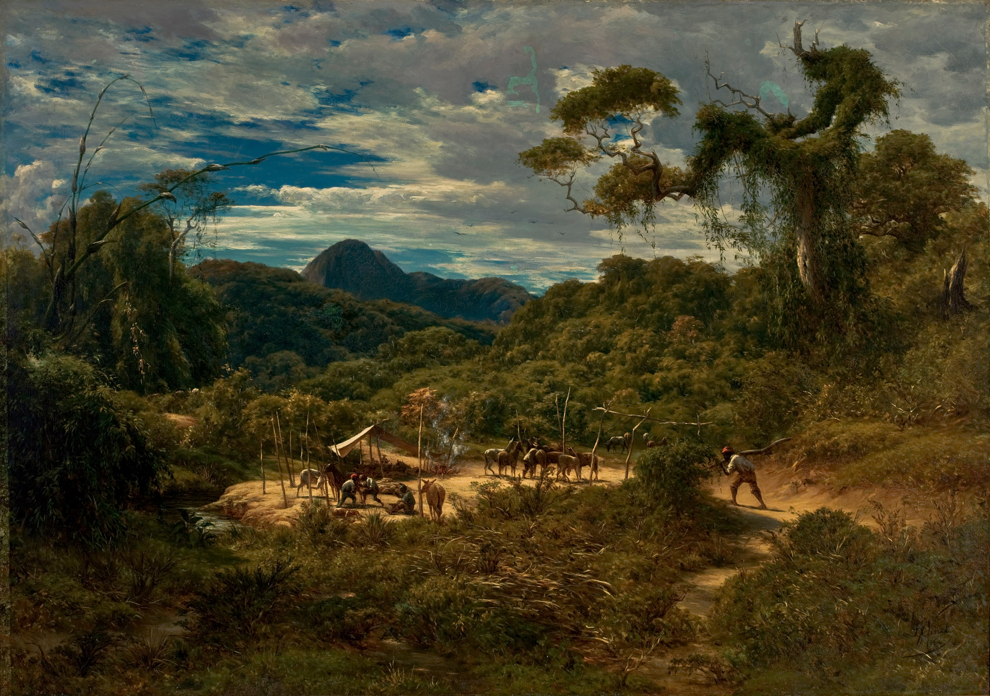 Paisagem nos arredores do Rio de Janeiro