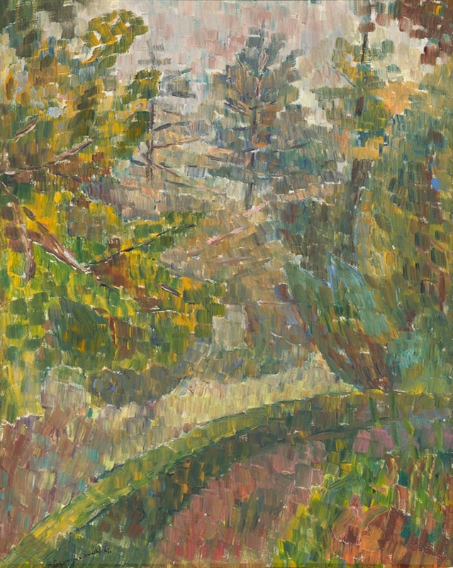 Garden, grey morning