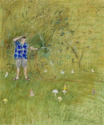 The bottom of the garden