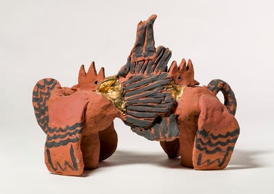 A pair of Ayam Serena bantams
