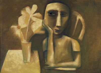 Girl with Flowers