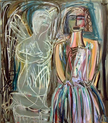 Woman with Statue
