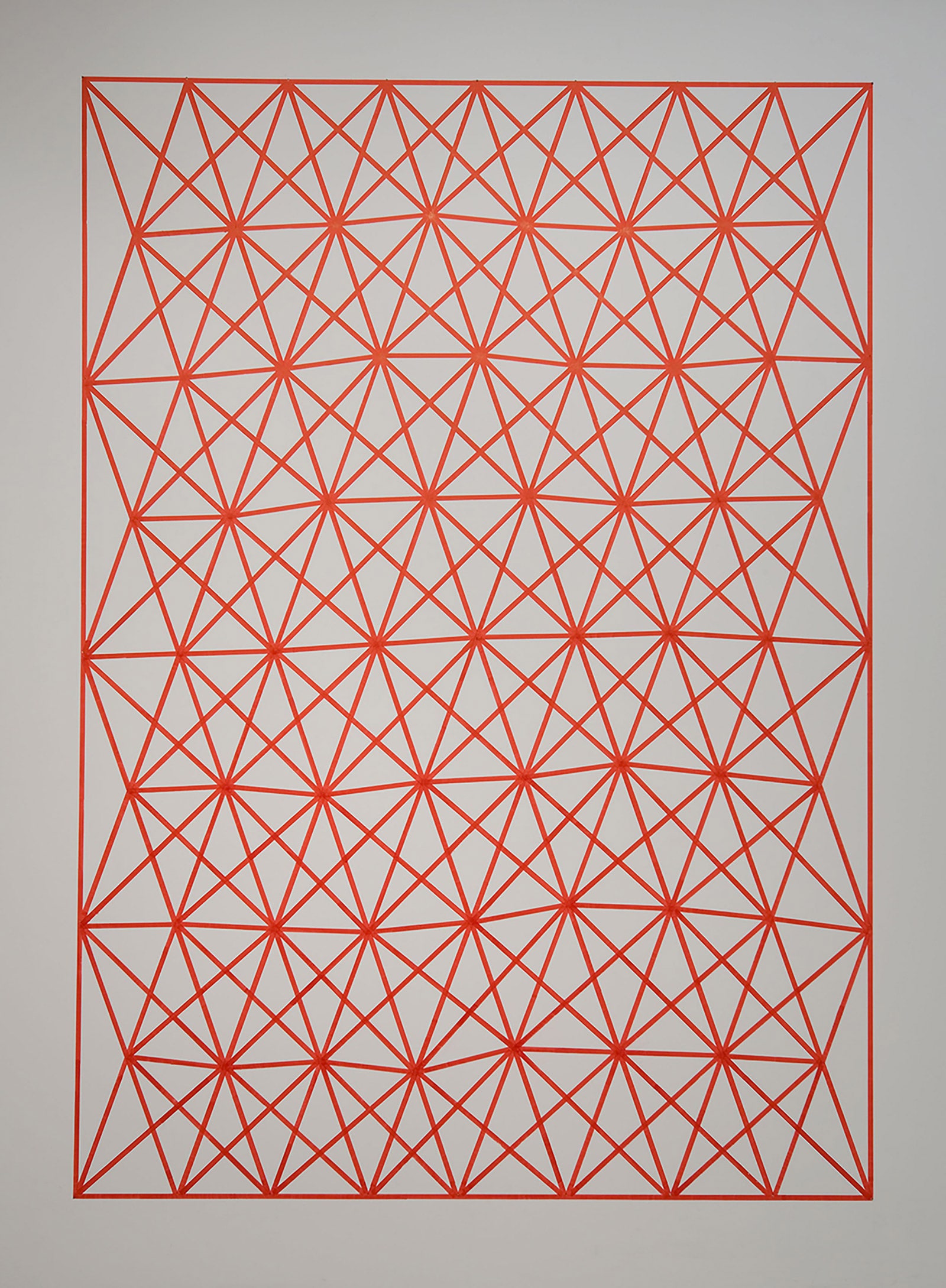 Red Matter Wall Drawing #2