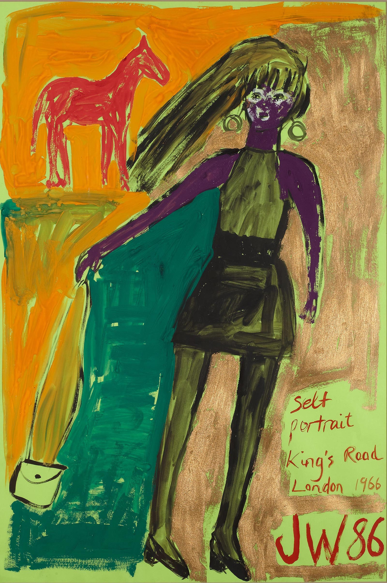 Self portrait, Kings Road, London 1966