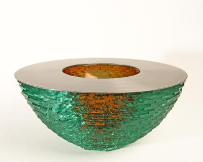 Amber Constructed Bowl