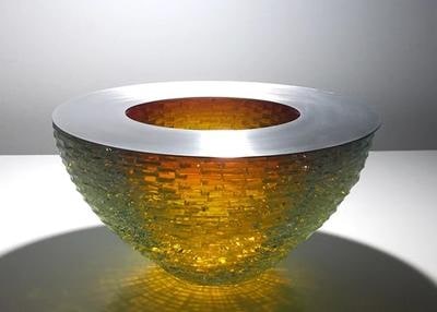 Amber constructed bowl