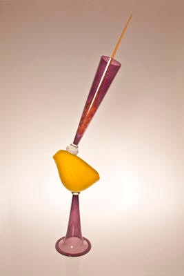 Scent bottle (yellow & purple) #011202