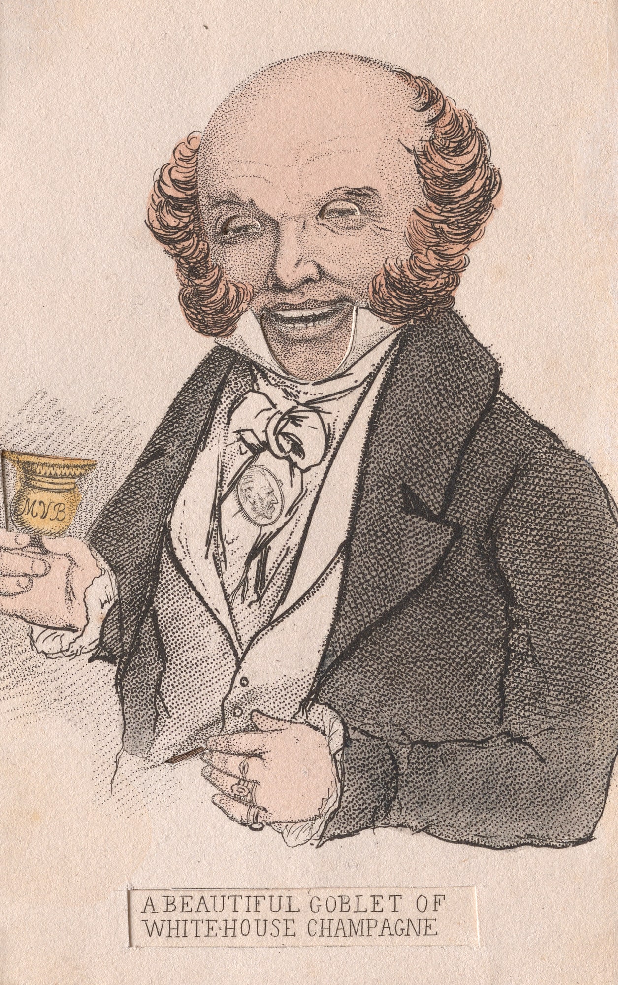 A Beautiful Goblet of White-House Champagne