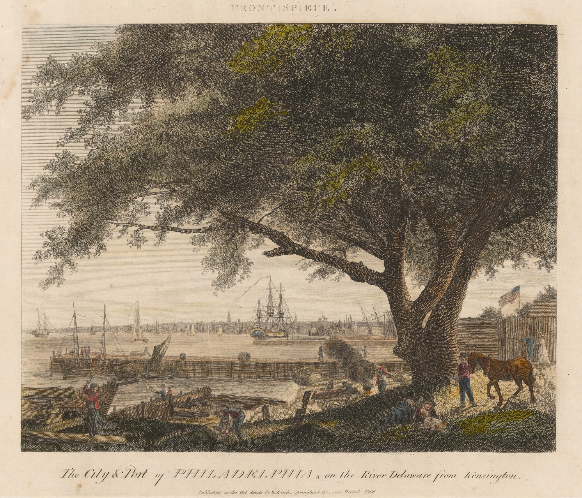 The City and Port of Philadelphia, on the River Delaware from Kensington