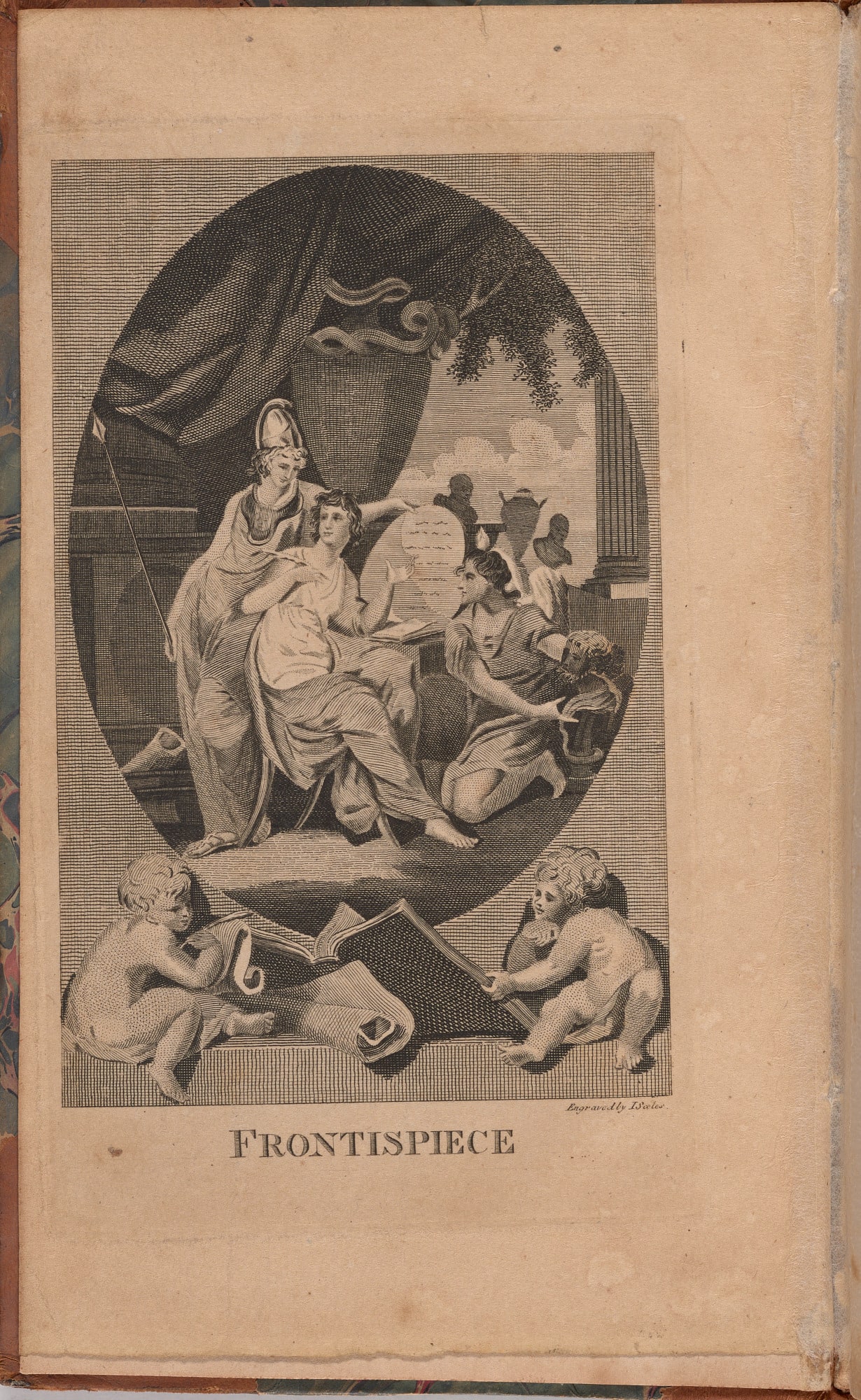 Frontispiece to New Universal Biographical Dictionary and American Remembrancer