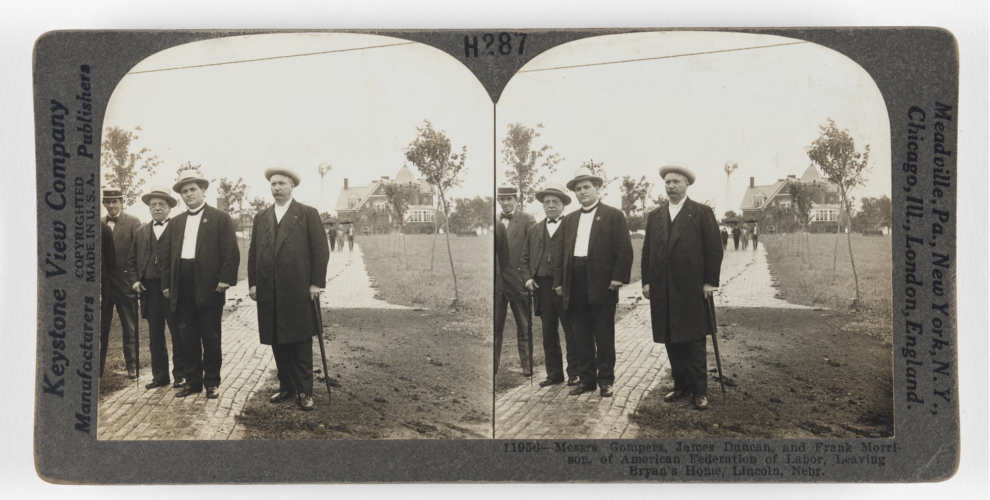 Samuel Gompers, James Duncan and Frank Morrison