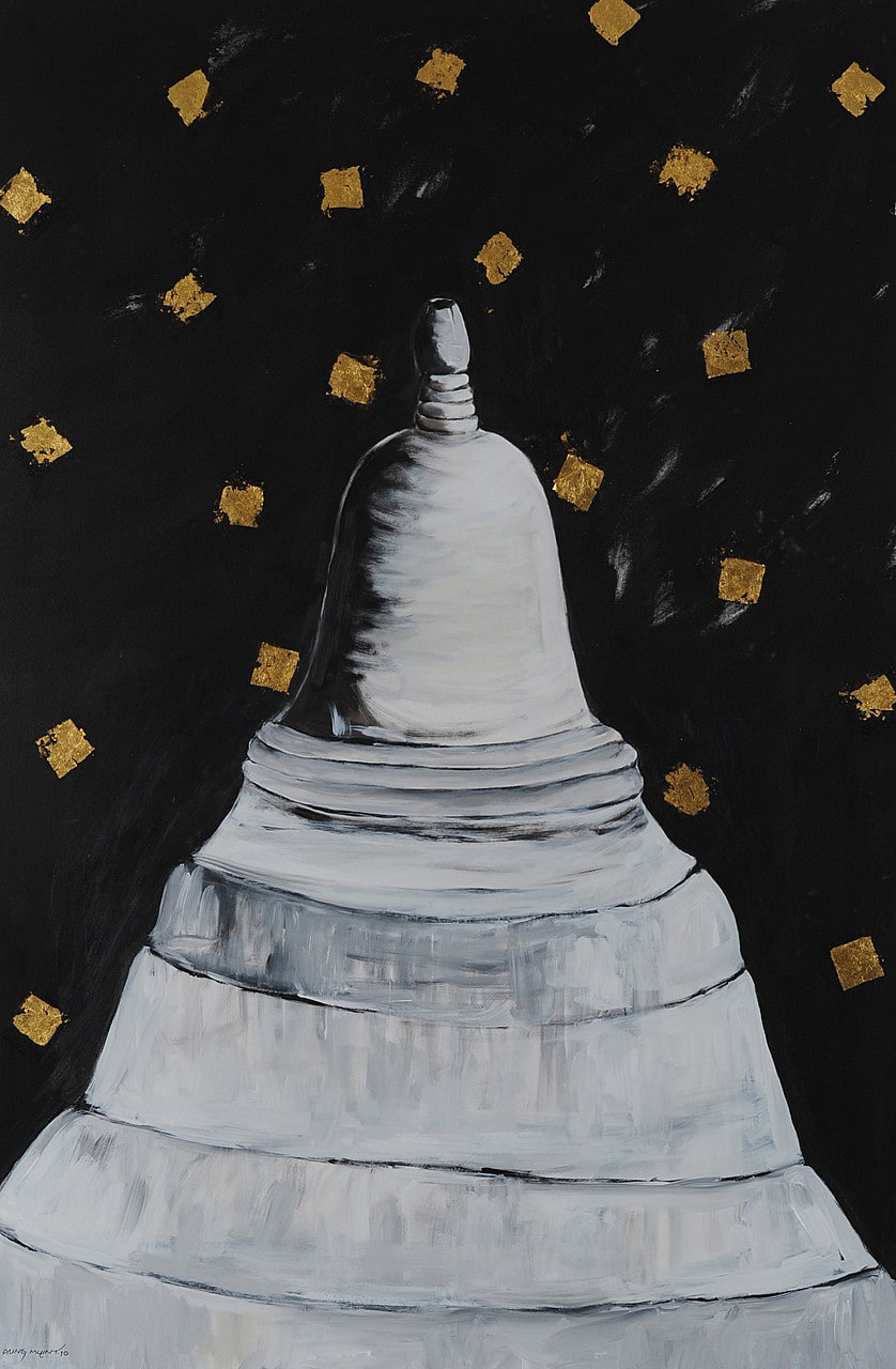 White Stupa Doesn't Need Gold