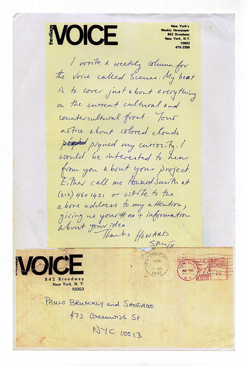 Arteaeronimbo Letter from Howard Smith