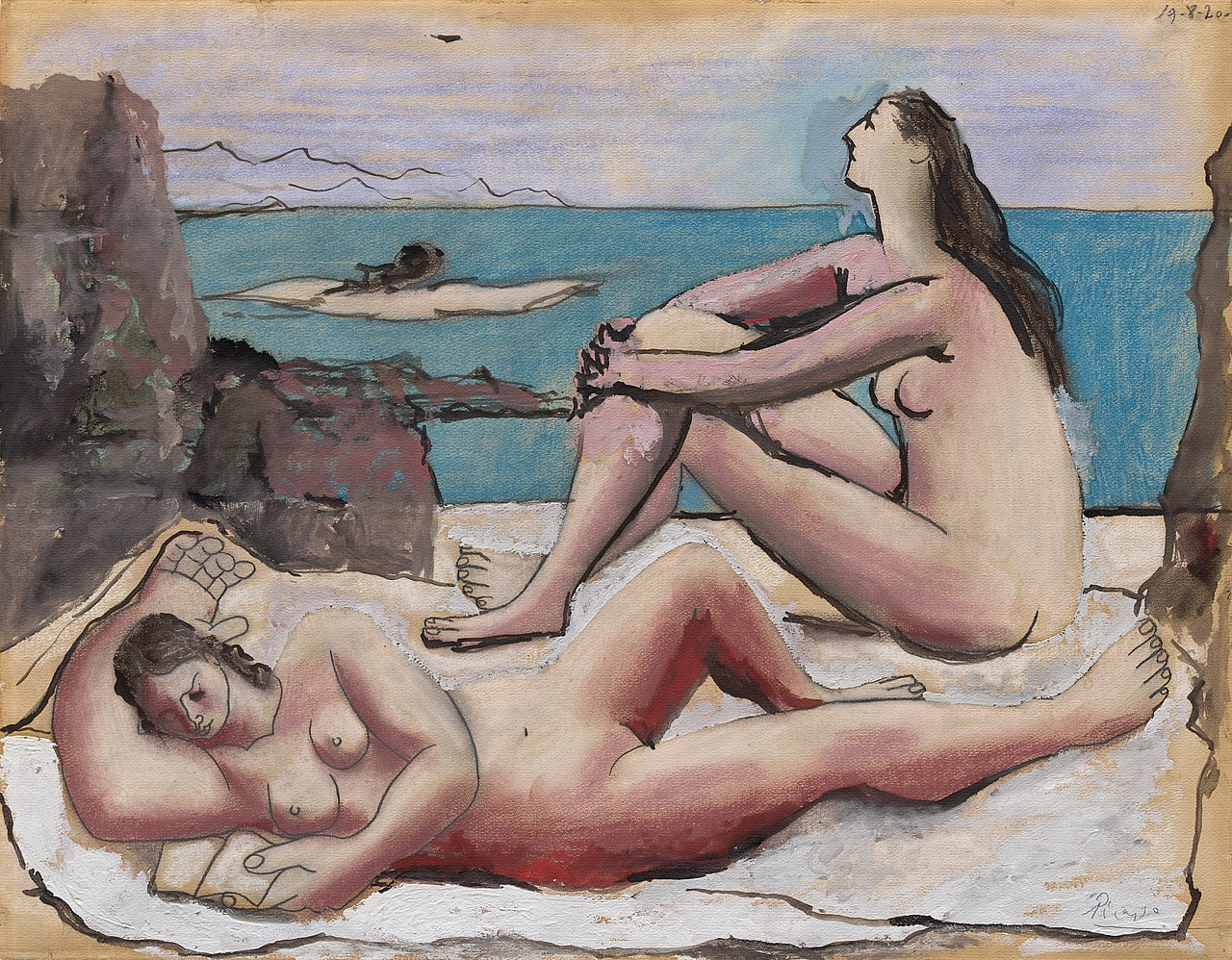 Three Bathers