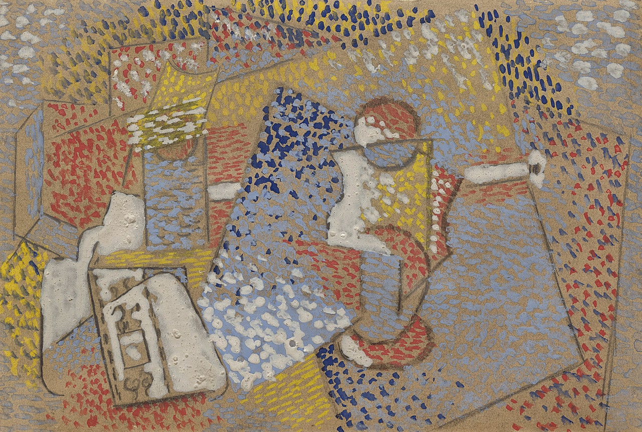 Glass, Pipe and Packet of Tobacco