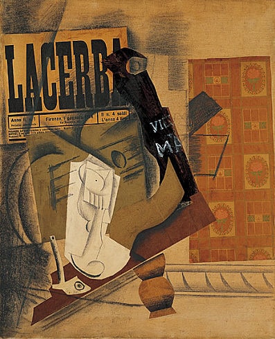 Pipe, Glass, Bottle of Vieux Marc