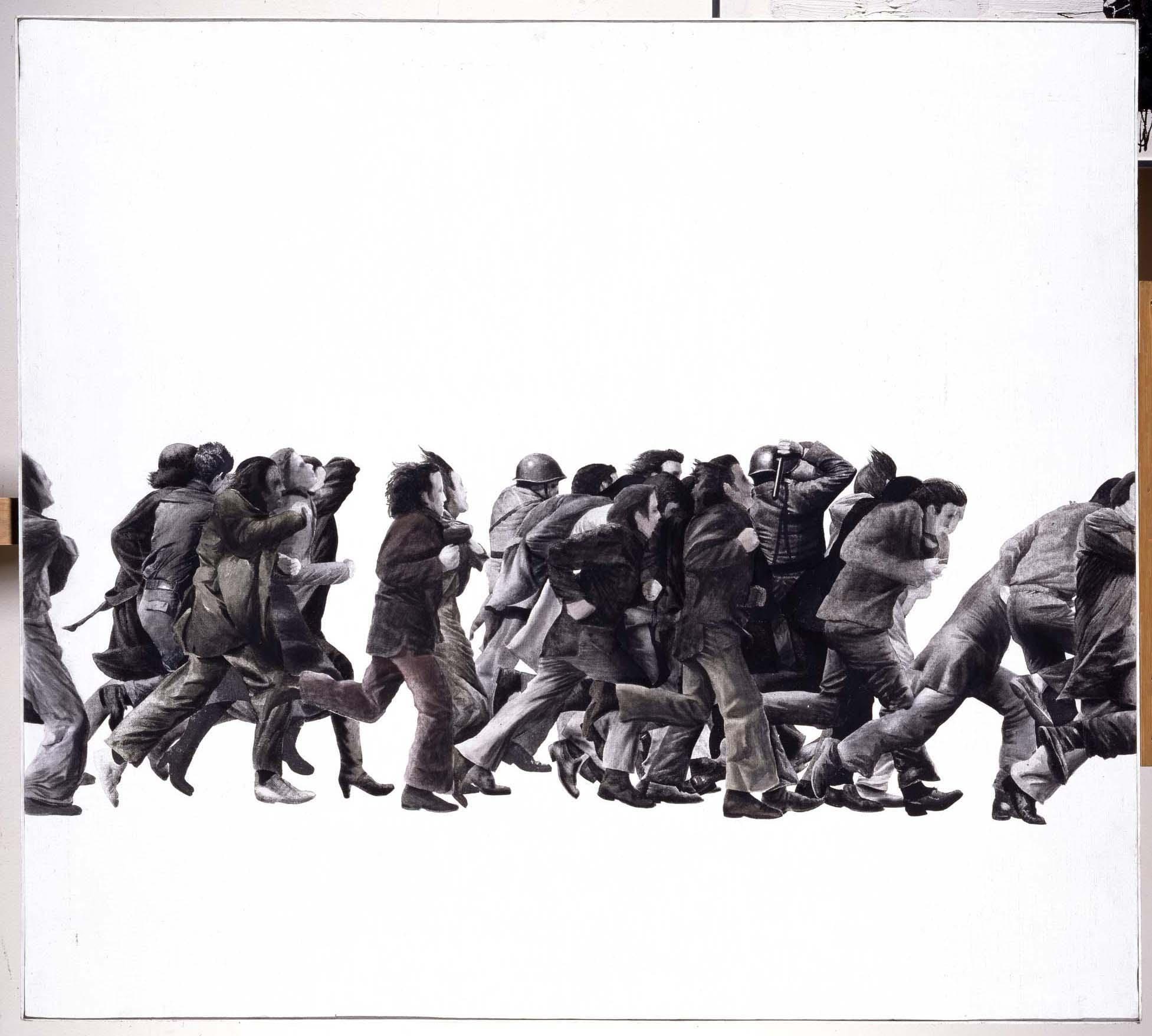 Pintura (Gente corriendo)
