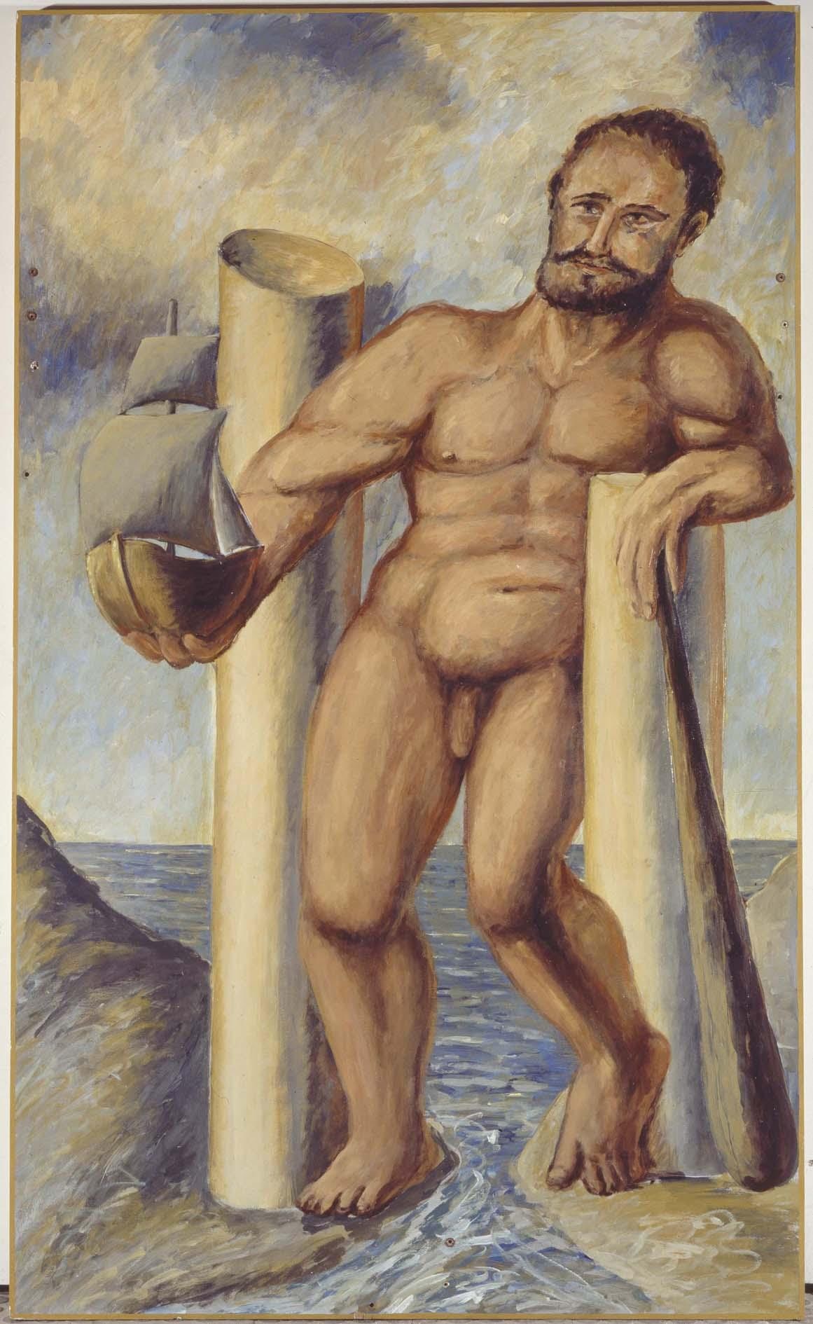Retablo del rapto de Europalia: Hércules oferente