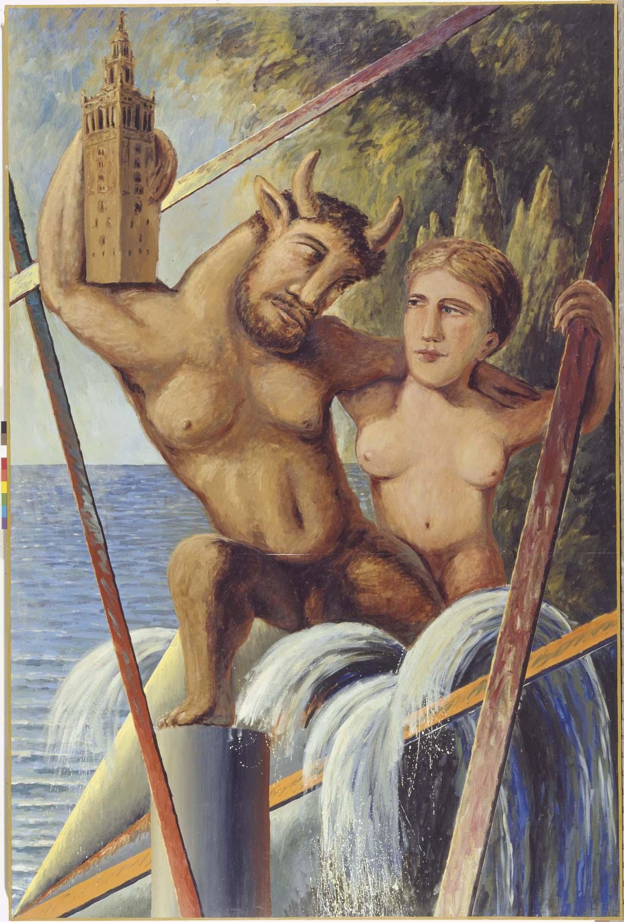 Retablo del rapto de Europalia: Rapto de Europa