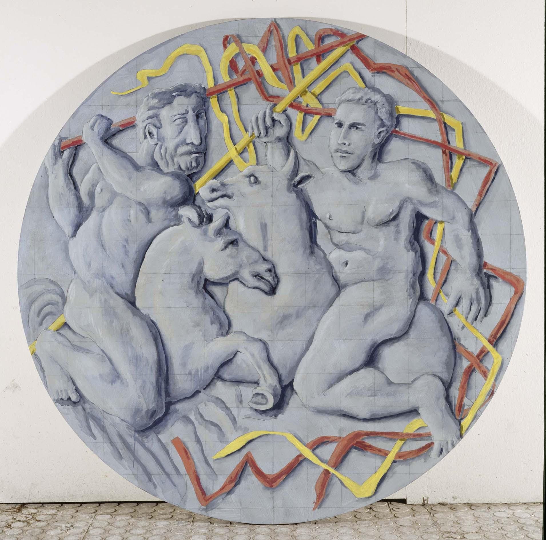 Retablo del rapto de Europalia: Torneo