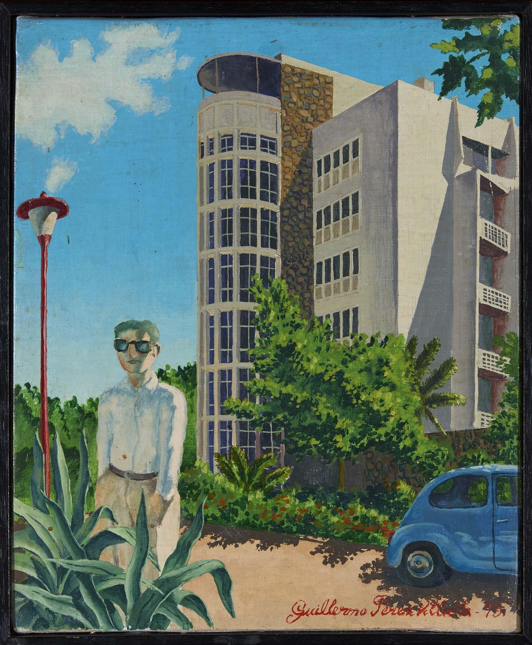 Personaje indeterminado frente al pez espada