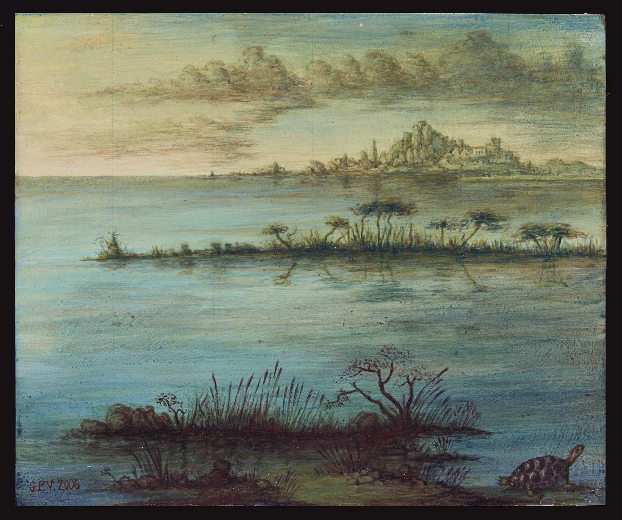 Paisaje imaginario con marismas