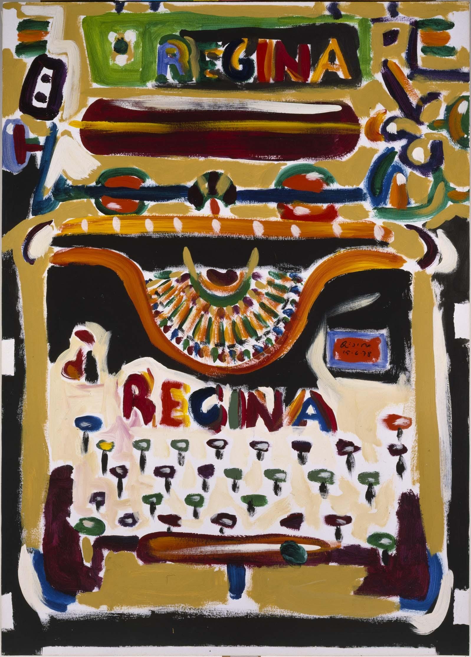 Máquina en negro y ocre (Regina)